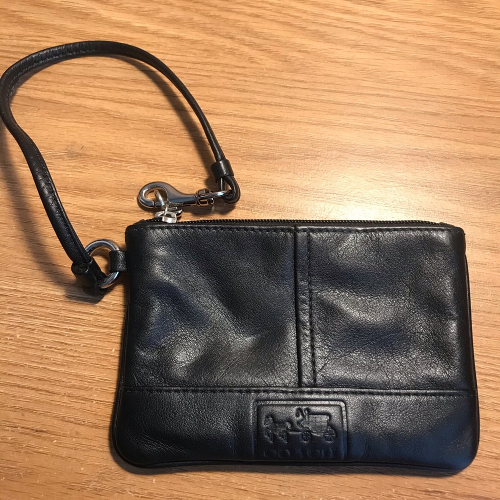 Black Coach wristlet